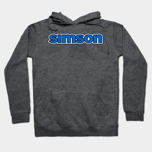 Simson logo (blue) Hoodie